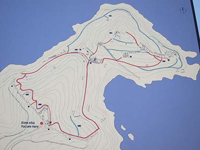 Excavation map. Photograph: KW.