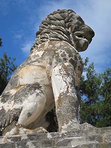 The Lion Monument of Amphipolis. Photograph: KW.