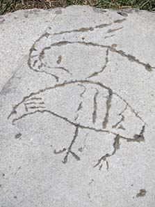Carving in stone. Photograph: KW.