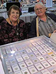 Jack H. Beymer and his wife, experts on US coins. Photograph: UK.