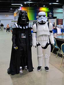 Darth Vader promoting a new coin series from New Zealand. Photograph: UK.