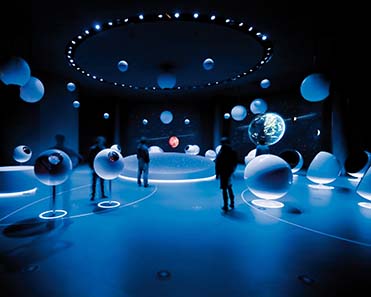 A view inside the exhibition ?Universe of Particles? in CERN, Geneva. Photograph: Michael Jungblut.