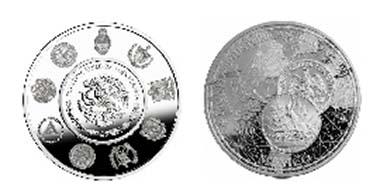 Mexico's 1-Peso struck in 1910 as replica.