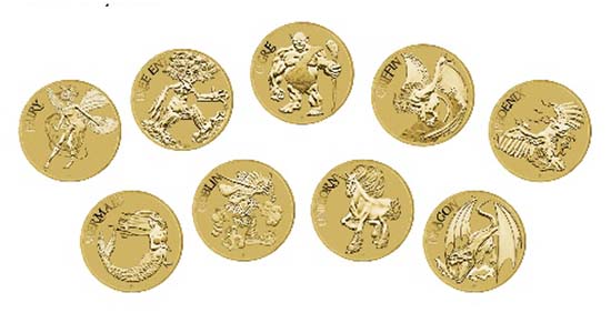 Set composed by nine different coins. Each specified as follows:
Australia - 1 AUD - Aluminium / Bronze - 13.80 g - 30.60 mm - Design: Tom Vaughan - Mintage: 4,000 (set).