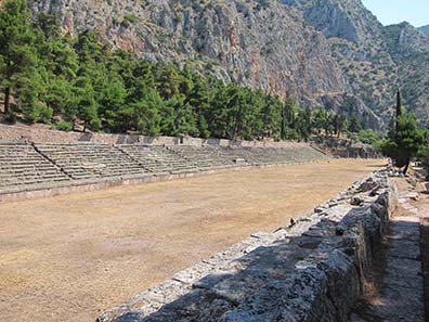Stadium of Delphi. Photograph: KW.