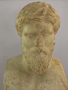 Portrait of Plutarch. Photograph: KW.