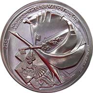 The first medal in the series commemorating the 500th anniversary of the Protestant Reformation shows Martin Luther as a young monk.