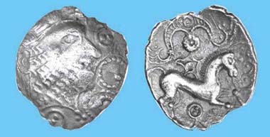 Carl's Crown silver unit, c. 50-30 BC. Only one other recorded. Chris Rudd List 119, September 2011, no. 28, GBP 5,200. Source: Chris Rudd.