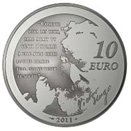 10 Euro - 900 silver - 22.2 g - 37 mm - Mintage: 10,000.
