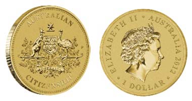 Australia - 1 AUD - Aluminium/Bronze - 13.00 g - 30.60 mm - Mintage: Unlimited.