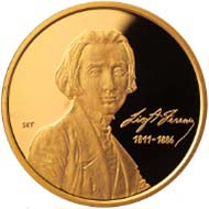 Hungary - 50000 HUF - 986 gold - 6.982 g - 22 mm - Mintage: 5,000 pieces.