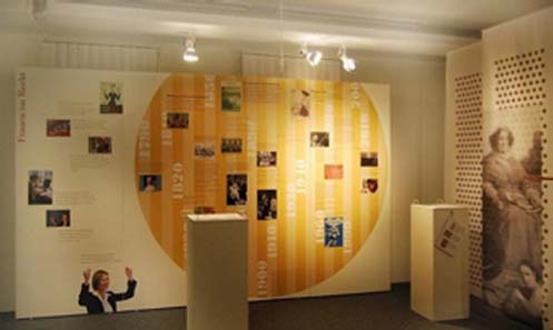 Women in real life's financial world: To this aspect part of the exhibition is dedicated as well.