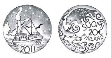 The winner of the Ethical collector coin design competition is the design by Essi Kulju, second-year student of the arts at Kajaani senior high school.