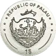 Palau - 1 USD - CuNi - 6.5 g - 22.00 mm - Mintage: 5.000.
