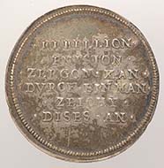 Basel. Medal: The peaceful end of the so-called Rappenkrieg, 1594. Silver, engraved. From the Remigius Faesch Collection. 10.685 g. Inv. 1905.1400.