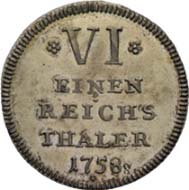 Los 5539 - War-6 Kreuzer of 1758: CHF 52,000 (15,000).