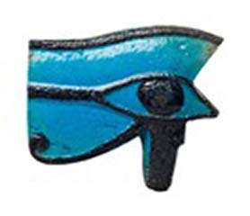 Egyptian faience wedjat eye amulet. Third Intermediate Period. 1069-715 BC. Length: 6.5 cm. GBP 7,000.