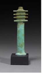 Egyptian faience djed pillar. Late Dynastic Period. 715-332 BC. Height: 11 cm. GBP 4,800.