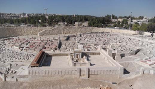 A model of the temple how it was. The Israel Museum / Jerusalem. Source: Berthold Werner / Wikipedia.