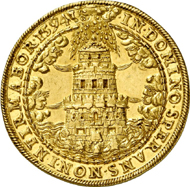 1006: Salzburg. Wolf Dietrich of Raitenau, 1587-1612. 10 Ducats 1594, Turmprägung. Fb. 672. Extremely fine. From Vogel Collection. Estimate: 25,000 EUR. Hammer price: 44,000 EUR.