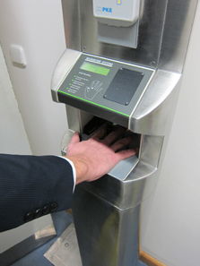 Security checks at all doors. Photo: UK.
