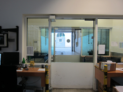 The GSA's high security garage - with an open door. Photo: UK.