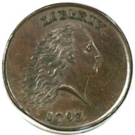 3020: 1793 Chain 1C Periods MS65 Brown PCGS. CAC. S-4, B-5, High R.3.