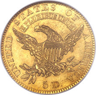 4680: 1828/7 $5 MS64 NGC. CAC. Breen-6487, BD-1, R.7.