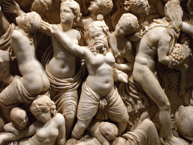 Detail of a sarcophagus. Photo: UK.
