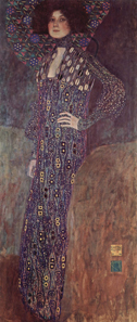Gustav Klimt, Emilie Floege, 1902. Oil on canvas. Historisches Museum der Stadt Wien. Source: Wikipedia.