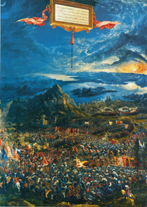 Alexander battle by Albrecht Altdorfer. Alte Pinakothek München. Source: Wikipedia.