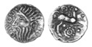 Boduoc silver unit, c. 25-5 BC. Only one other.