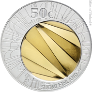 The 50 euro collector coin in gold and silver.