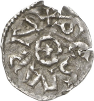 Charlemagne, 768-814. Denarius, Tours (Saint Martin). Depeyrot - (cf. 1051). Künker sale 205 (March 12 and 13, 2012), 1402. The abbey of St Martin in Tours was headed by Alcuin, one of the most prominent collaborators of Charlemagne. Thanks to his letters we know some details about the background of the
