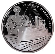 Island of Alderney - 5 GBP - .925 sterling silver - 28.28 g - 38.61 mm - Design: Ian Rank-Broadley FRBS (obverse) and Lee Robert Jones (reverse) - Mintage: 7,500. Also availabe als Brilliant Uncirculated in Cupro-nickel with unlimited mintage.