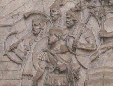 Detail from Trajan's Column. Source: Wikipedia.