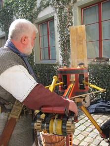 The ballista, a sort of standing crossbow. Photo: UK.
