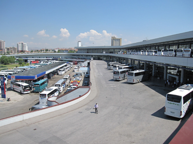Bus terminal of Ankara, bigger than many airports. Photograph: KW.