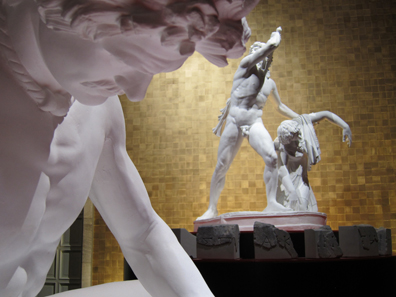The statues of the dying Gauls from Pergamon are reminiscent of the Celtic settlers in Galatia. Plaster cast exhibition Berlin 2011. Photograph: UK.