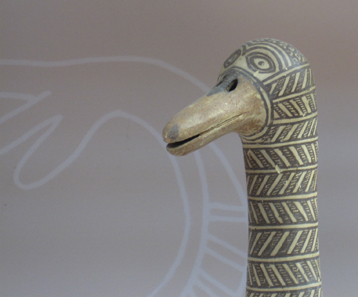 Vessel in the shape of a duck. Photograph: KW.