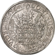 4861: BRUNSWICK-HARBURG. Wilhelm (1603-1642) Reichstaler 1636. Dav. 6407. Coll. Koch -.Welter suppl. 724. Of utmost rarity, EF. Estimate: 5,000 euros, hammer price; 24,000 euros.