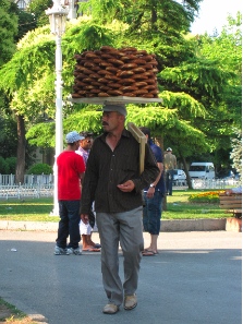 Simit sellers. Photograph: KW.