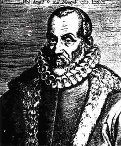 Ogier Ghiselin de Busbecq was named him ambassador to the Ottoman Empire in Constantinopel under the rule of Suleiman the Magnificent in 1554. He sent Turkish tulpi bulbs to Europa making the flower thus known in his home country. Engraving of Ogier Ghislain de Busbecq, by Jean François Foppens (1689-1761). Source: Wikipedia.