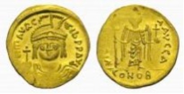 Byzantium, Mauricius Tiberius, solidus.