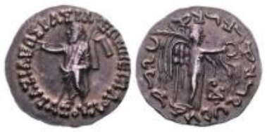 Indo-Scythians, Azes I, tetradrachm (9.29 g).