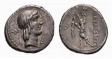 Roman Republic, L. Calpurnius Piso Frugi, denarius (3.99 g).