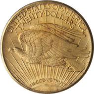 Lot 1383: 1908-S $20 Double Eagle. Sold for $18,720.