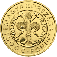 Hungary / 10,000 HUF / .986 gold / 3.491 g / 20 mm / Design: E. Tamás Solra / Mintage: 5,000.