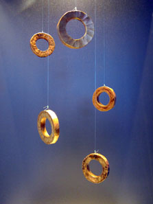 Gold rings as means of payment, c. 6,500-5,500 years old. Photo: UK.