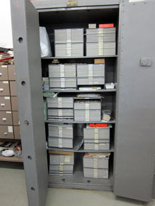 A glance into the safe. Photo: UK.